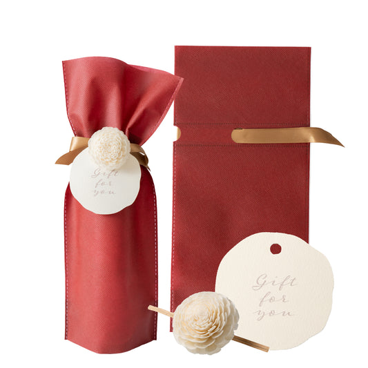 Gift wrapping set for wine bottles [H35×W16×D10cm]